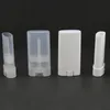 Draagbare DIY Plastic lege ovale lippenbindbuizen Deodorant Containers Clear White Lipstick Fashion Cool Lip Tubes DH2090