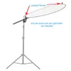 Hållare Standfotostudio Fotografi Reflektor Diffuser Boom Arm Support med Clip Extendable Bracket Swivel Grip Head Clamp