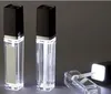 8ml LED light lip gloss container bottle with mirror on one face up