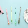 Jel kalemler 2 adet 0.5mm Sevimli Kaktüs Kalem Kawaii Okul Kırtasiye Promosyon Hediyeler Siyah Mürekkep Ofis Yazma Malzemeleri