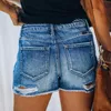 Women's Shorts Sexy Hole Denim With Tassel Women 2022 Summer High Waist Button Zipper Pockets Female Washed Vintage Slim Jeans Ropa Muje