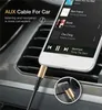 Universal 3,5 mm Audio Spring kable 3.5 Jack Male Aux kabel do głośników iPhone'a słuchawki mp3 4 szt.