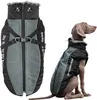 Honden Winter Jassen Dog Apparel Koud Weer Doberman Jassen Met Harnas Furry Collar Easy Walking Soft Warm Sports Kleding voor Medium Groot Doggy Gray XXL A150