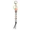 Nieuwe Moederdag Gift Hanger Mama Armband Sleutelhanger Leopard Print Siliconen Bead Keychain Fashion Bag Hanger XY601