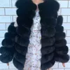本物の毛皮の本物の毛皮のコート女性の自然な本物の毛皮のジャケットベスト冬の上着女性服211110