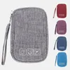 Plånböcker Kabelväska arrangör Wires Charger Digital USB Gadget Portable Electronic Earphone Case Zipper Storage Pouch Accessories TR2866