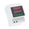 Digital Voltmeter Ammeter Din Rail Current Voltage Meters AC80-300V LED Display Volt Meter Power Factor