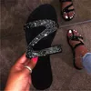 2021 Women Designer Slides Slipper with Rhinestone Cross sandals Vintage Summer Beach Sexy Slippers Outdoor flip flops Top Quality 35-43 W3