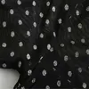 Za Tulle Dot increspato Mini abito nero Donna manica lunga con volant Orlo elastico Abiti da festa Donna Moda Zip posteriore Vestido 210602