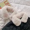 Cappotti imbottiti in cotone per bambini invernali Collo in pelliccia stile coreano Tinta unita Unisex Bambini Addensare Capispalla caldo 211204