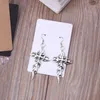Blank Kraft Paper Jewelry Packaging Card Tags Used For Necklace Earring Display Cards with 100Pcs Self-Seal Bags