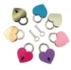 Heart Shaped Concentric Lock Metal Mulitcolor Key Padlock Gym Toolkit Package Door Locks Building Supplies CCB14087