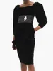 Dames Sexy Designer Slash Neck Fluwelen Zwart Elegante Jurk Winter Midi Celebrity Avond Party Vestido 210527