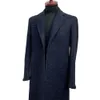 The latest ButtonTrench Coat Woolen Coat One-Piece One Jacket Tuxedo Shawl Lapel Slim Formal Party Dance Suit Custom