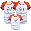 Рождественские семейные сопоставление одежды года мультфильм печать футболка мама и дочь отец сын выглядит нарядами 210521