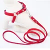 Dog Collars & Leashes Soft Suede Leather Puppy Harness And Leash Set Pet Vest Lead For Small Meduim Dogs Chihuahua Walking Harnesses