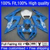 Suzuki K5 GSX-R1000 1000CC 2005 2006 Moto Body 26No.72 GSXR 1000 CC GSXR1000 2005-2006 GSXR-1000 05 06 100 % FIT 화이트 블루 새로운 OEM 페어링