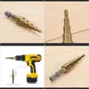 Bits Power Tools Home & Garden4-12Mm Hss Step Hex Shank Pagoda Titanium Coated Drill Bit Hole Cutter Woodworking Metalworking Drilling Tool D
