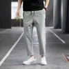 Capris sottili estivi, pantaloni della tuta, leggings larghi, pantaloni casual elastici da uomo ad asciugatura rapida, abbigliamento da uomo harajuku streetwear sport X0615