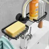 Kitchen Storage & Organization 2021 Household Space Aluminum Mesh Basket Rack Shower Rod Faucet Drain Sink Rag Sponge