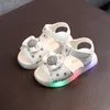 샌들 여름 보우 어린이 신발 소녀 주도 아기 한국 파티 공주 공주 소프트 비치 솔리드 2-8 세