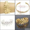 Braccialetti braccialetti greci in metallo oro foglia di rame bracciale aperto braccialena bracciale bracciale braccialetta per donne bijoux gelido drop1