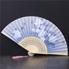 10 pcs ventilador de dobramento clássico vento chinês feminino estilo japonês e vento pequeno ventilador cheongsam adereços suprimentos de festa 24style t2i52299