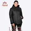 sale Winter jacket female coat short hooded plus size warm Cuffs Hairy women mane clothes Ukraine s AM-2059 211013