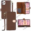 Designer Fashion Wallet Telefoonhoesjes voor iPhone 14 14pro 14plus 13 13pro 12 11 pro max XS XR Xsma 8plus Ritstassen Portefeuilles Lederen kaarthouder Luxe mobiele telefoonhoes