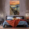 The Scream Home Decor Enorme pittura ad olio su tela Handpainted / HD-Print Wall Art Pictures Pictures Personalizzazione è accettabile 21051904