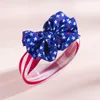 A891 Dzień Niepodległości Niemowlę Baby Heads Bands Stars Bowknot Headband Kids Hair Band Headwear Akcesoria dla dzieci