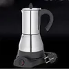 6 Coffees Cups Coffeware Sets Electric Geyser Moka Maker Coffee Machine Espresso Pot Expresso Percolator Stainless Steel Stovetop 282E