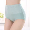 3 pçs / lote puro algodão alta cintura de cintura feminina plus size cueca cueca senhoras outono inverno calcinha sexy cueca feminina 210730