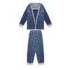 Automne Hiver Chaud Pyjamas Ensemble Femmes Sommeil Profond Or Velours Sexy Homewear Vêtements De Nuit Pyjama s Long Pantalon Robe Chemise De Nuit 211215