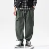 Хлопковое белье гарем брюки мужчины Jogger мужские брюки китайские традиционные ткани плюс размер мужчин