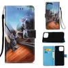 Printed leather wallet cases for iphone 13 pro max mini Samsung A03S Moto G Stylus 2021 5G Stand Flower rose tiger cat Panda Butterfly with credit card slot flip cover