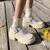 Dress Shoes Lolita Women Japanese Mary Jane Vintage Girls Students JK Uniform High Heel Platform Cosplay Plus Size 220222