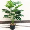 70CM 18 Fork Artificial Monstera Bunch Tropical Green Palnts Branch Store Flower el Office Year Home Decor Accessories 211104