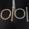 Nouveau personnalisé or blanc plaqué or Bling diamant hommes chaîne à maillons cubains ras du cou Long collier cubique zircone bijoux cadeaux fo9519107