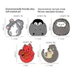 Niedliche Cartoon-Tier-Pinguin Chinchilla-Igel-Email-Brosche-Student Koreanische Emaille-Brosche