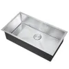 EASYGO 304 Premium Edelstahl Single Bowl untermount 32 '' x 18 '' x 9 '' Handgefertigte Küchenspüle Combo mit Wasserhahn