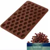 55 kavitet mini kaffebönor form bakplatta chokladkaka dekorativa verktyg fondant silikon godis mögel dekoration bakning