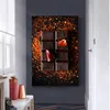 Decorazioni da parete per cucina Ingredienti Peperoncino e cioccolato per ristorante Stampa su tela Art Cuadros No Frame Modern Room Decor