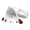 Make-upborstels 7 stks set met tas poeder borstel kits gezicht oog borstel bladerdeeg batch kleurrijkbrushes foundation borstels schoonheid cosmetica op voorraad