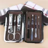 8-teiliges Set Nagelpflege Nagelknipser Edelstahl Nagelschneider Clippers Maniküre Schönheitswerkzeug Nagelschneider Pediküre Fingerzehe RRD7496