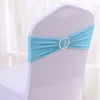 Spandex Lycra Wedding Chairs Cover Sash Bands Party Birthday Chair buckle sashe Decoration ZWL433