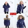 Oficjalny Sklep Oficjalny Kids Zimowe Odzież Duck Down Down Chłopcy Dziewczyny Kurtki Baby Boy Coath Children's Snow Outwear 211027