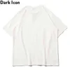Patchwork Heart Men's T-shirt Short Sleeve Summer Streetwear Tshirts Men 3 Colors Cotton Tee Shirts 210603
