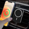 15W Magnetic Wireless Holder Car Charger Mount for iPhone 12/12 Pro/ 12 Mini/ 12 Pro Max Fast Charging Auto-Alignment Air Vent Compatible with Magsafe