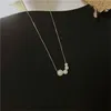 INS Light Luxury Kpop Collana con ciondolo di perle barocche per donne Ragazze Minimalismo Snke Bone Chain Choker Clavicola Jewelry